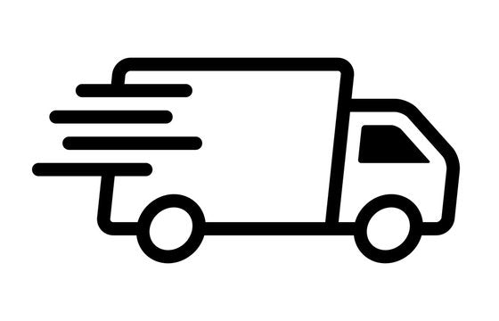 Fast shipping truck icon for Shipping Fee on Shopify store.