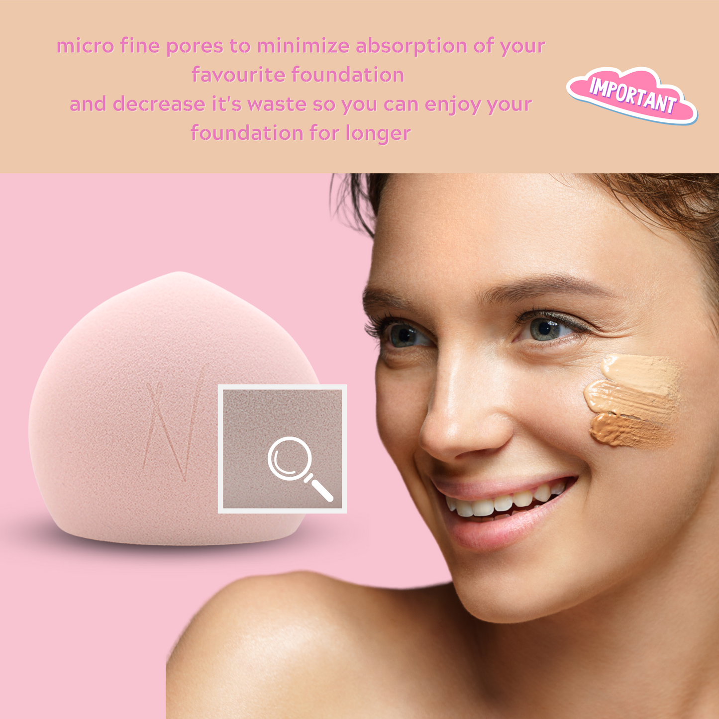 Blush Cloud Makeup Blending Songe