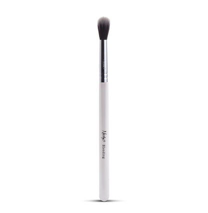 Large Blending Eyeshadow Makeup Brush with soft, synthetic antibacterial bristles and a sleek pearl-coated handle. Perfect for seamless eyeshadow application and blending.