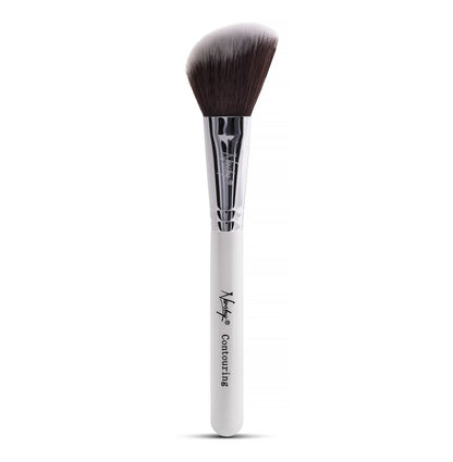 Slanted contour brush with soft dense bristles for perfect shaping and highlighting.